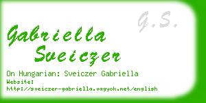 gabriella sveiczer business card